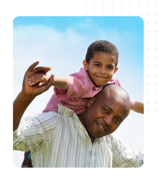 A father and child after child therapy in Charlotte, NC