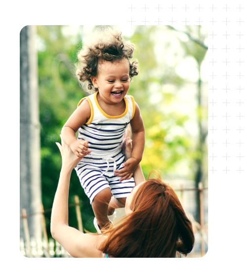 A mother and daughter playing after Child First intervention in Charlotte NC