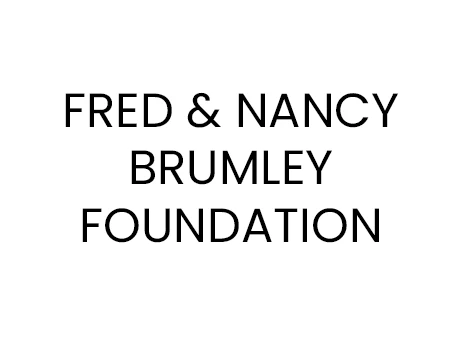 Text reading "FRED & NANCY BRUMLEY FOUNDATION" in bold, all capital letters, centered on a plain white background